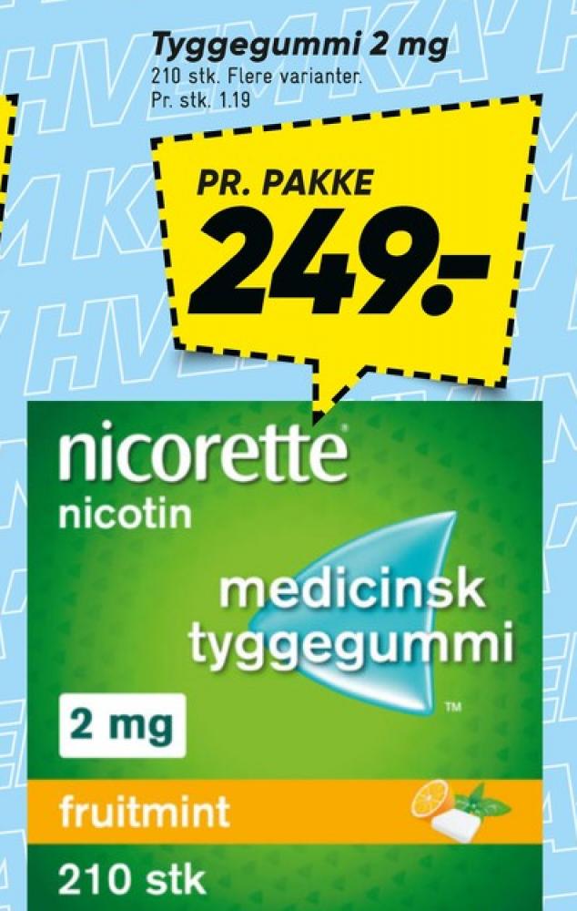 Nicorette, Nikotintyggegummi