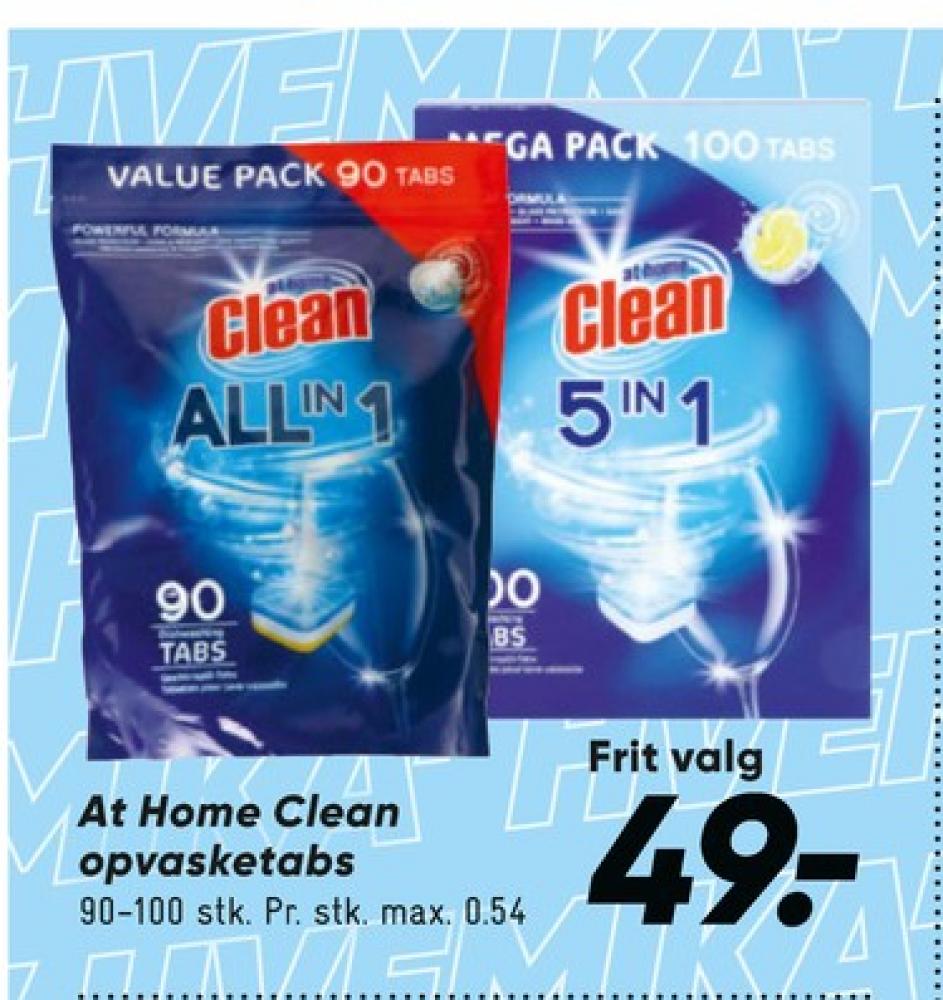 at home CLEAN, Maskinopvask-tabs