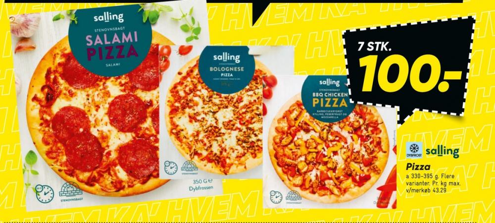 Salling, BBQ Chicken Pizza