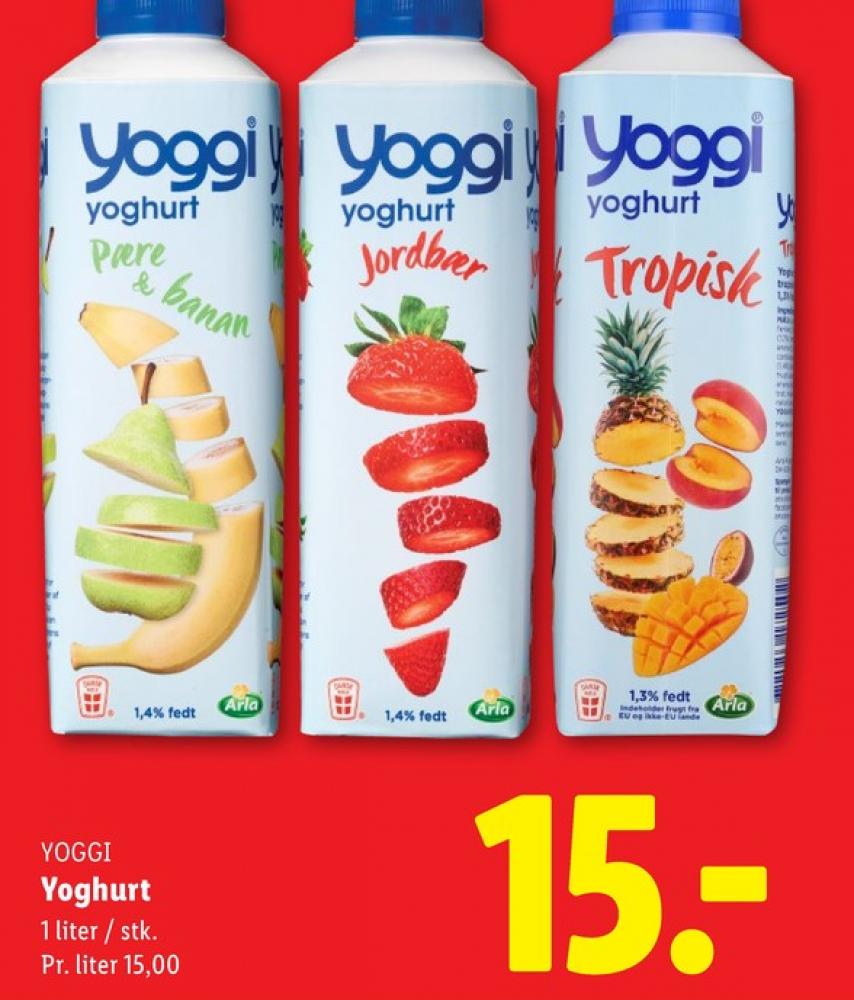 Yoggi, Pære & Banan Yoghurt 