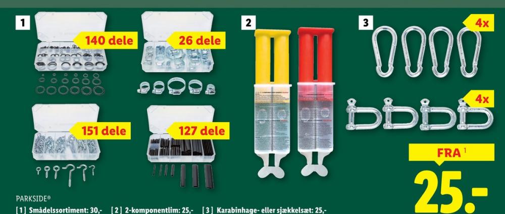 Parkside, Sortimentsbokse