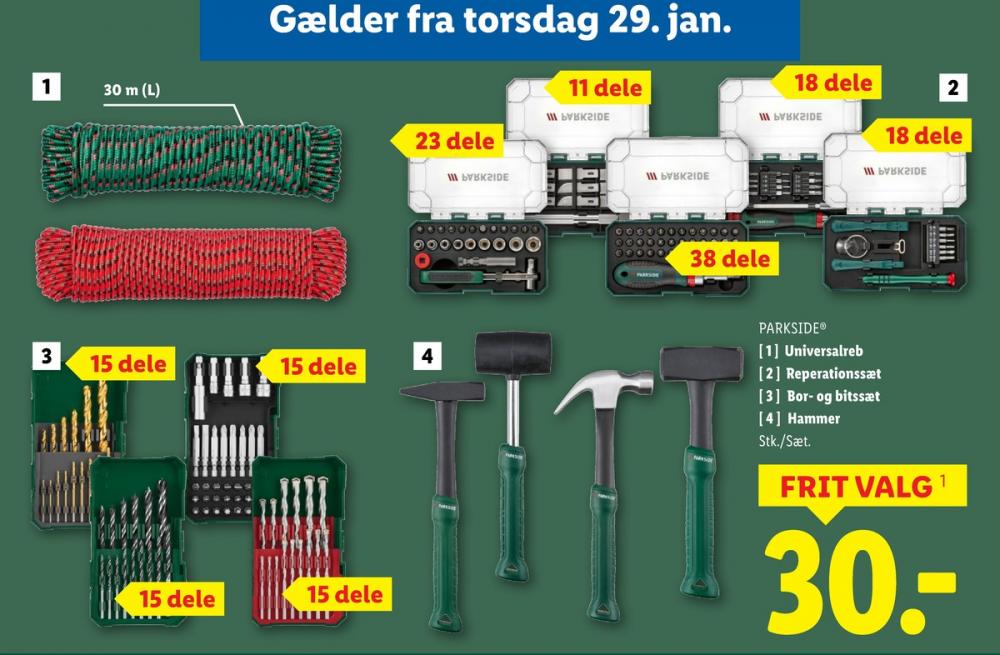 Parkside, Bor- og bitssæt