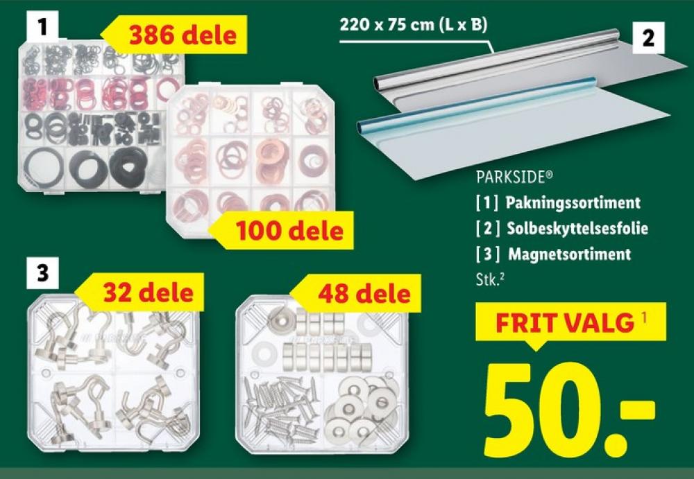 Parkside, Sortimentsbokse