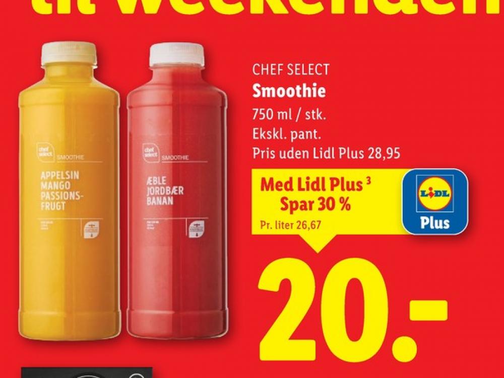 Chef Select, Æble, Jordbær & Banan Smoothie 