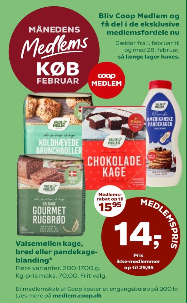 Valsemøllen, Chokoladekageblanding