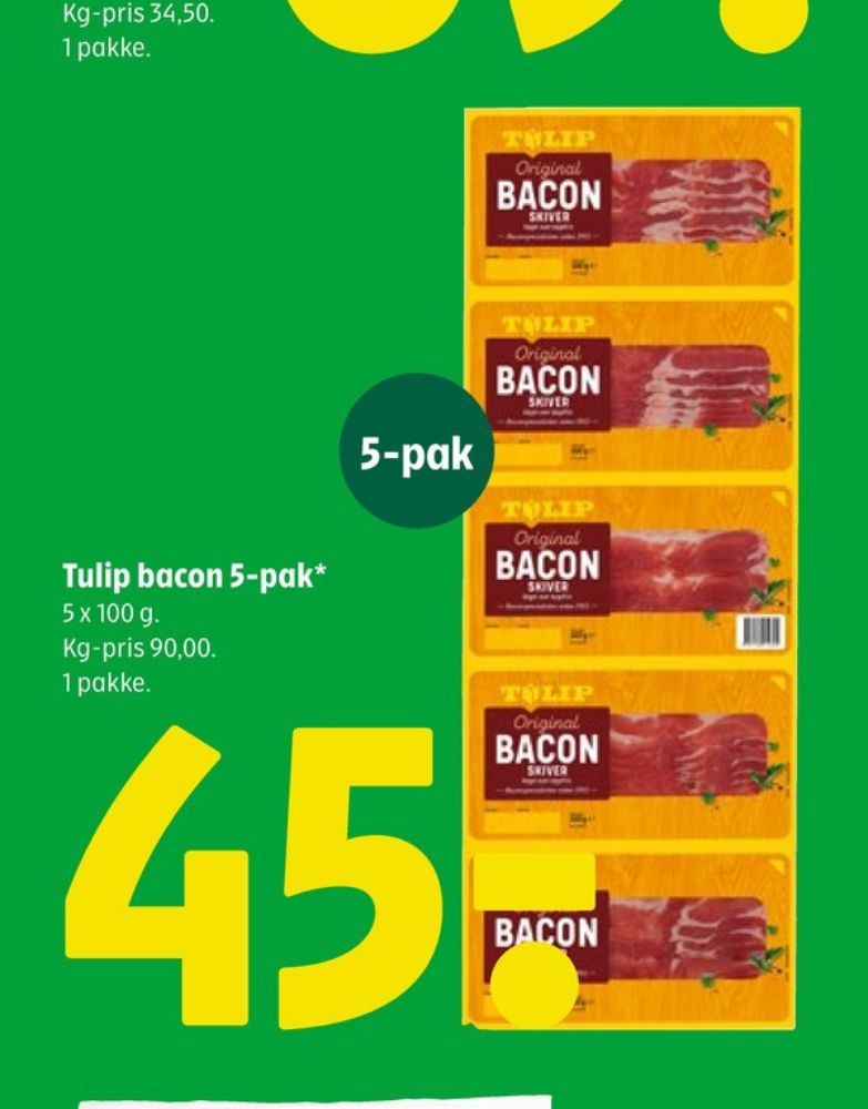 Tulip, Baconskiver