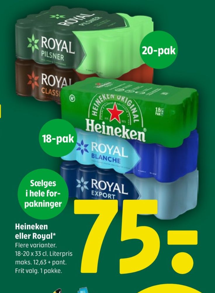 Royal Classic, Øl 20 pk.