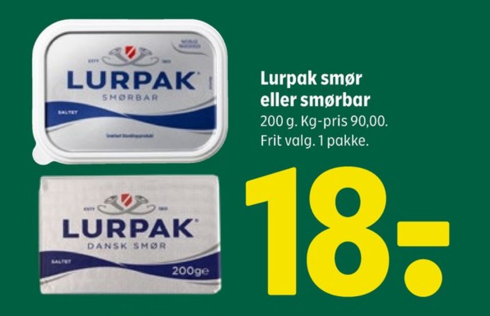 Lurpak, Smørbar