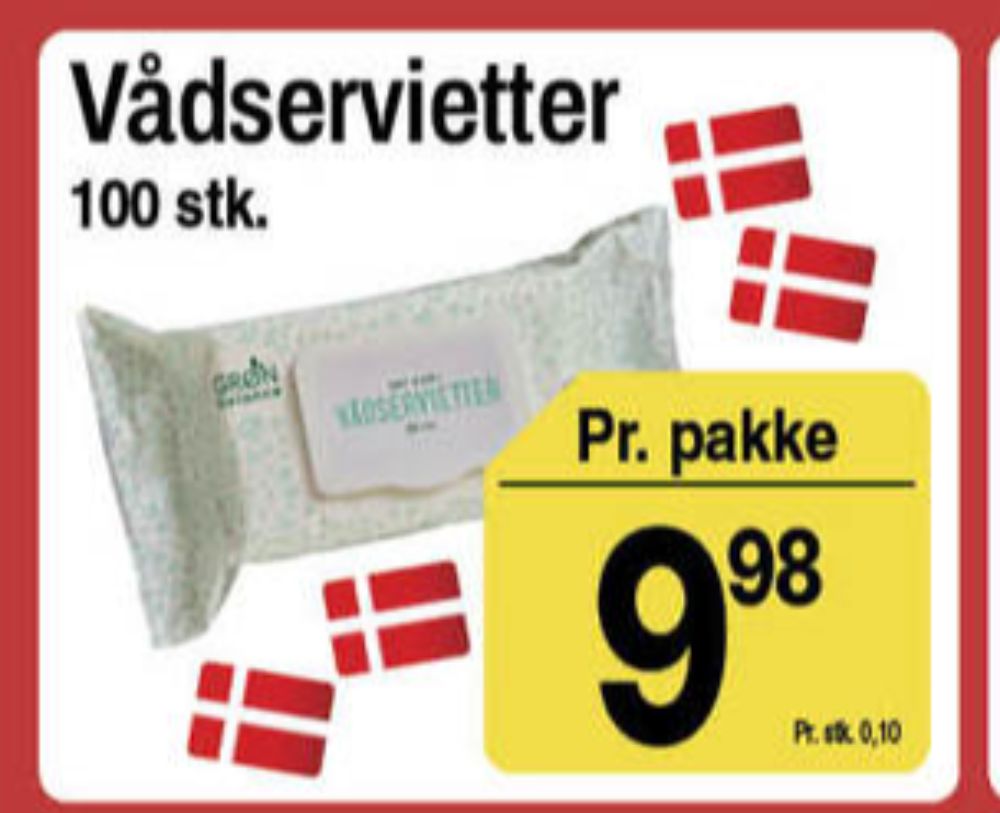 Grøn Balance, Vådservietter