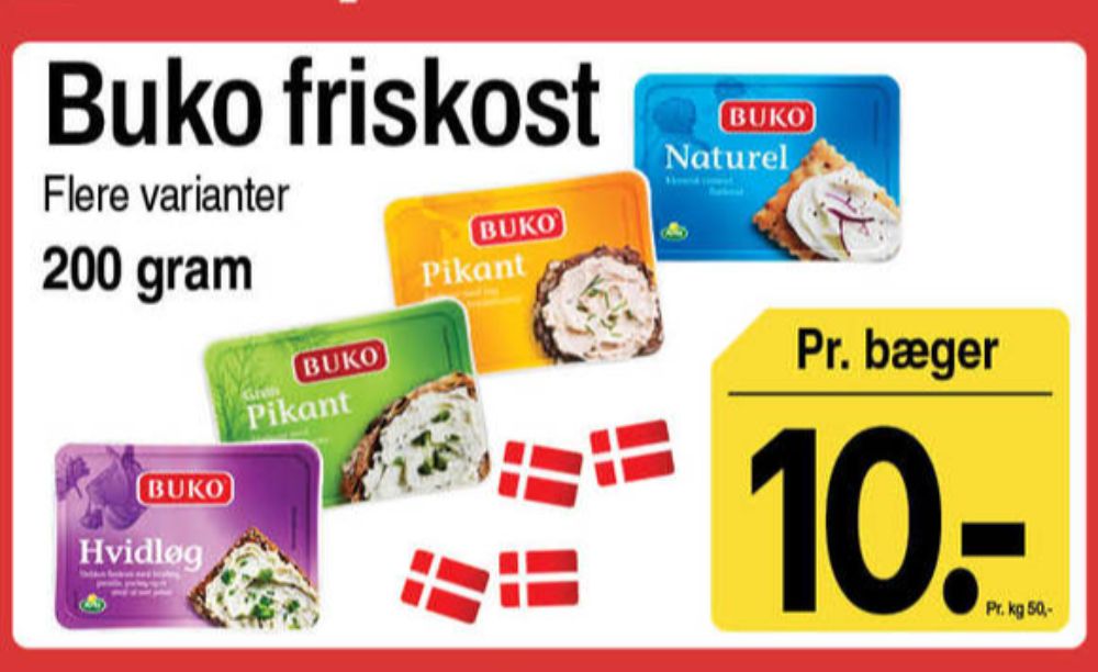 Buko, Flødeost Hvidløg