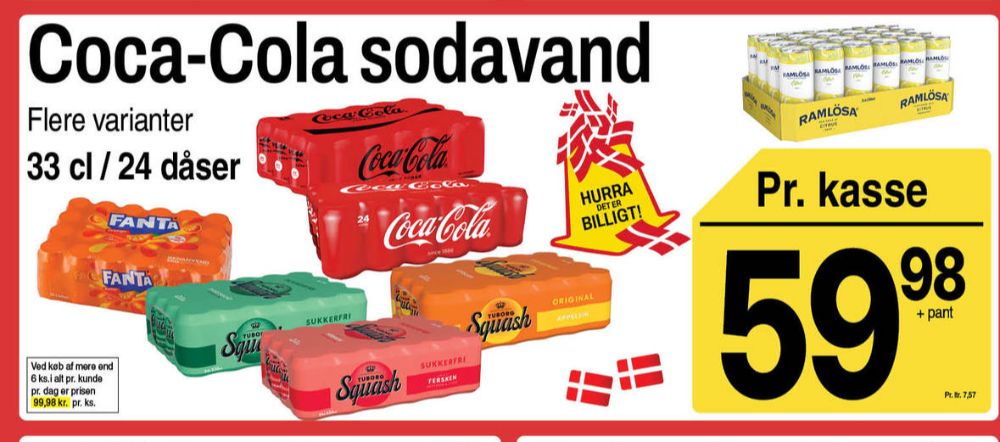 Tuborg Squash, Ferskensodavand Sukkerfri 24 pk.