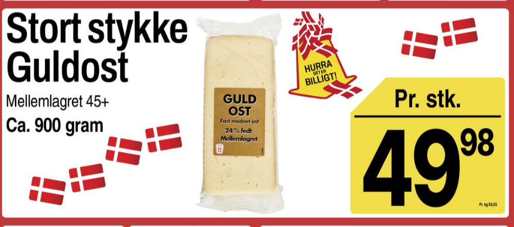 Skæreost Guld Mellemlagret
