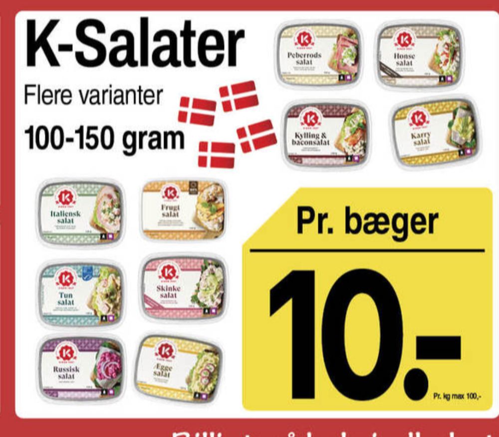 K-salat, Kylling & Baconsalat