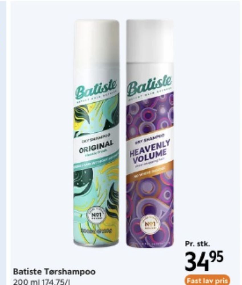 Batiste, Tørshampoo