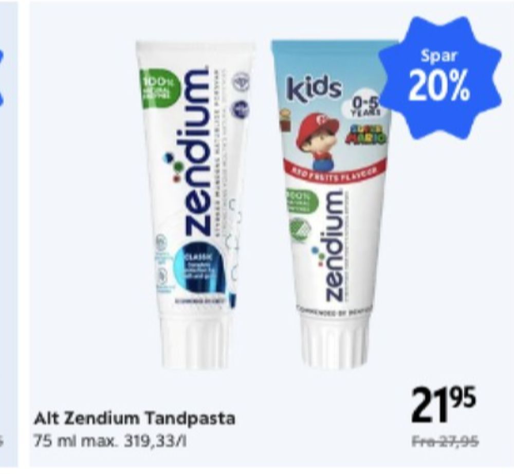Zendium, Tandpasta