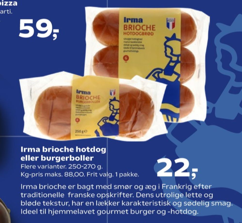 Irmas, Brioche Hotdogbrød