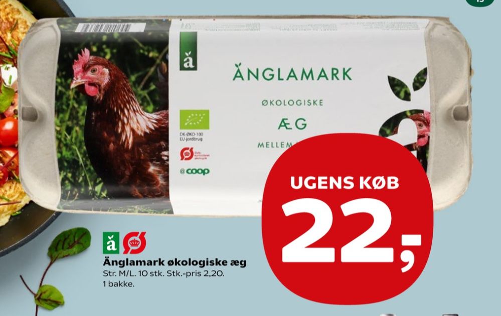 Änglamark, Økologiske æg M/L