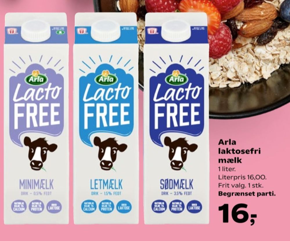 Arla Lacto FREE, Letmælk