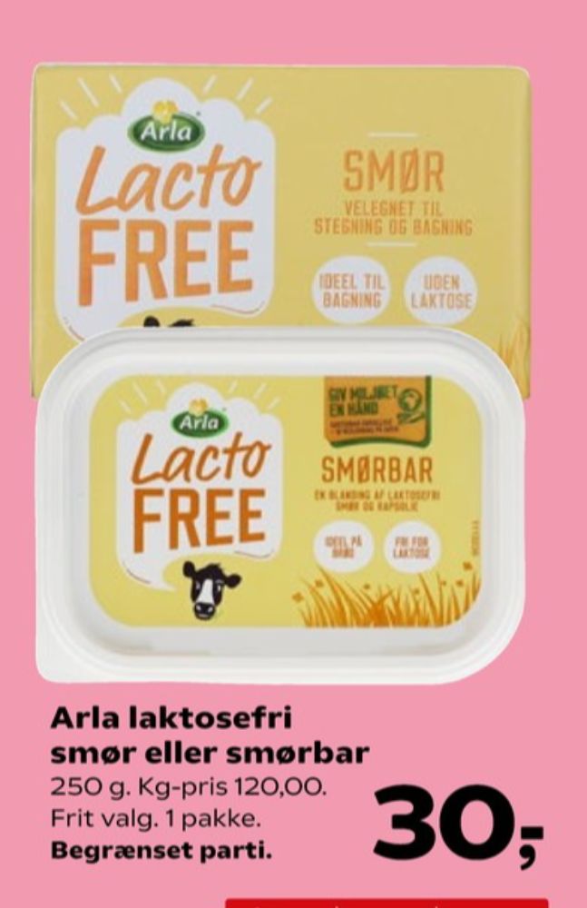 Arla Lacto FREE, Smør