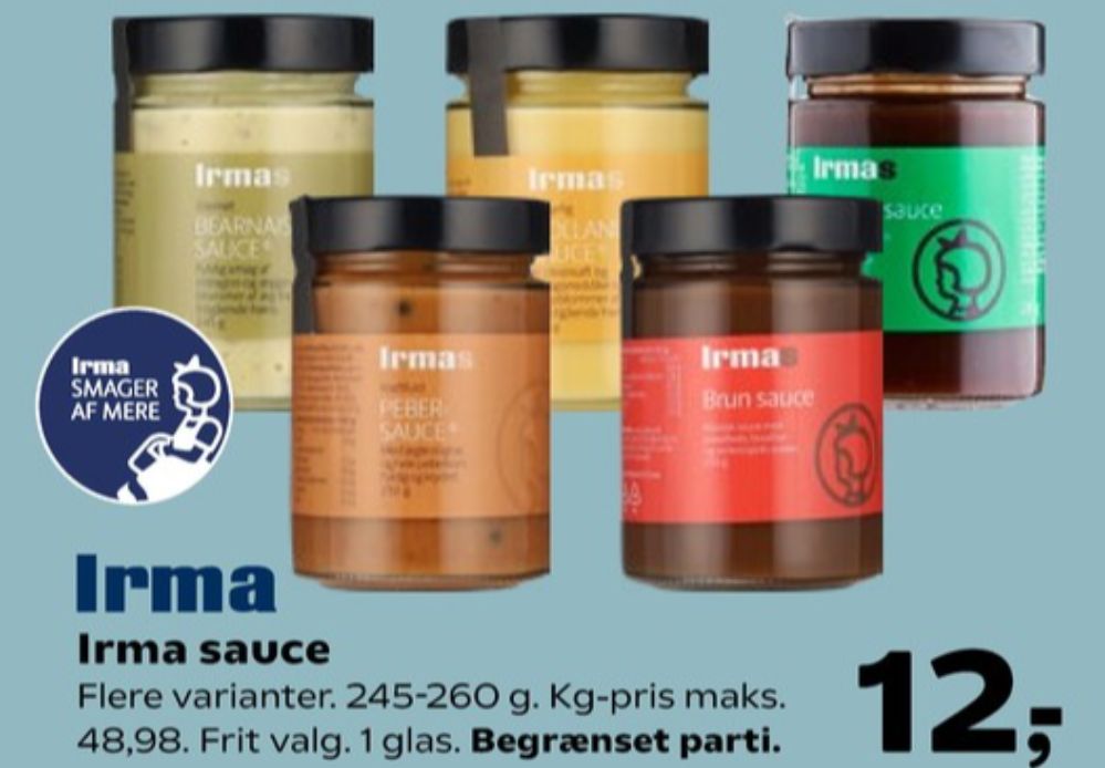 Irmas, Bearnaisesauce