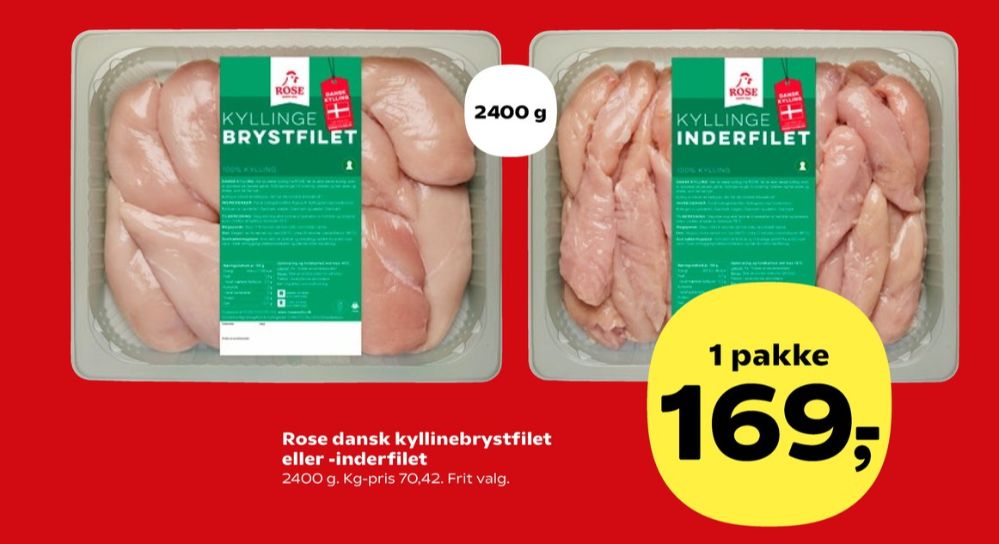Rose, Kyllingebrystfilet