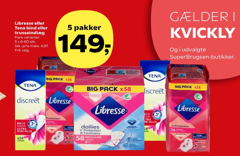 Libresse, Regular Trusseindlæg