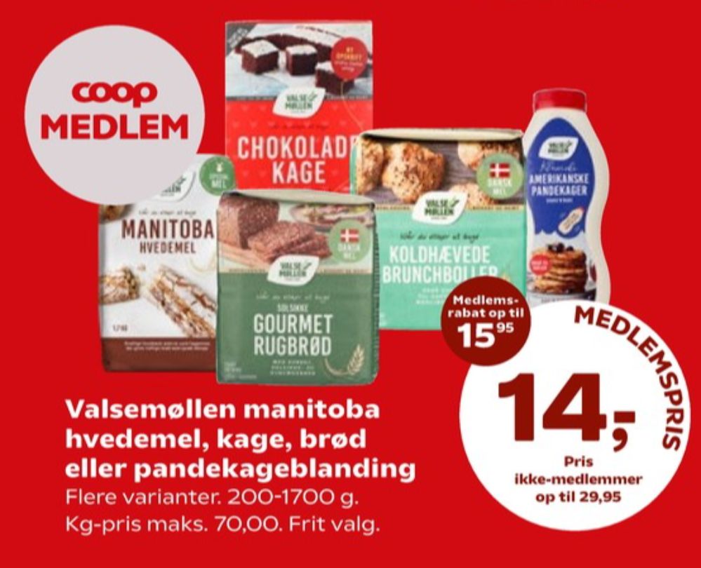 Valsemøllen, Chokoladekageblanding