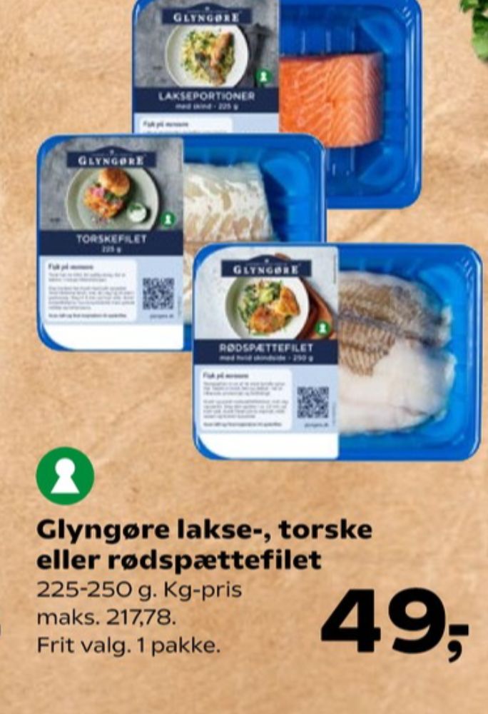 Glyngøre, Lakseportioner