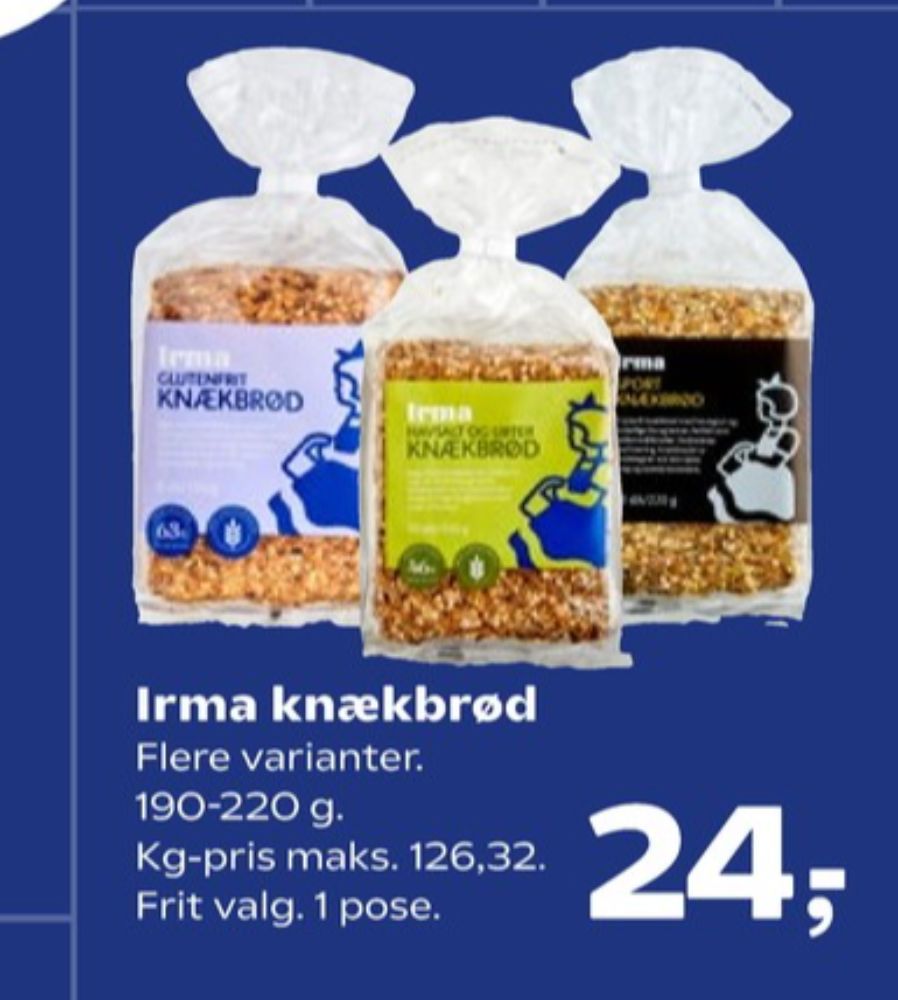Irmas, Havsalt og Urter Knækbrød