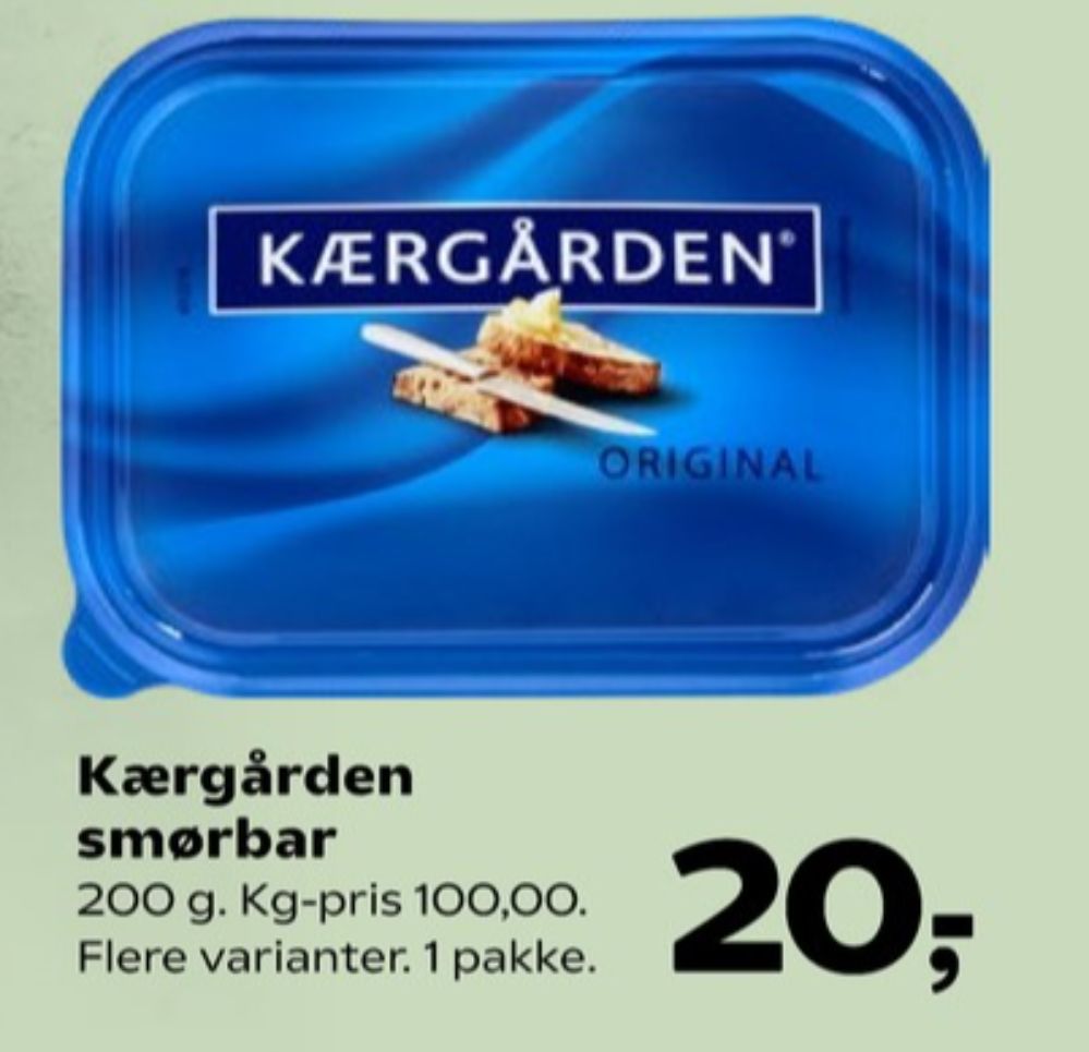 Kærgården, Smørbar