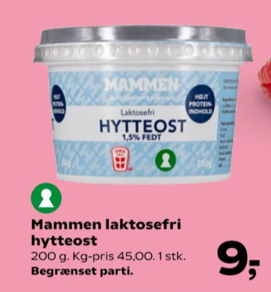 Mammen, Hytteost 1,5%
