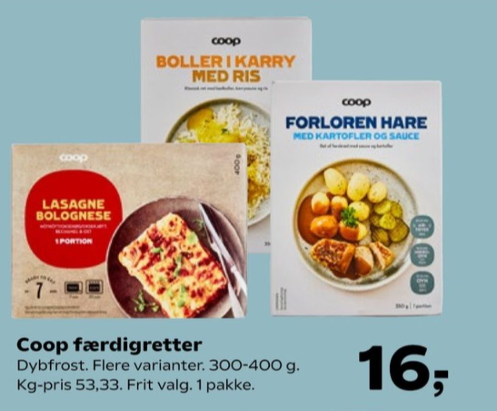 Coop, Lasagne Bolognese