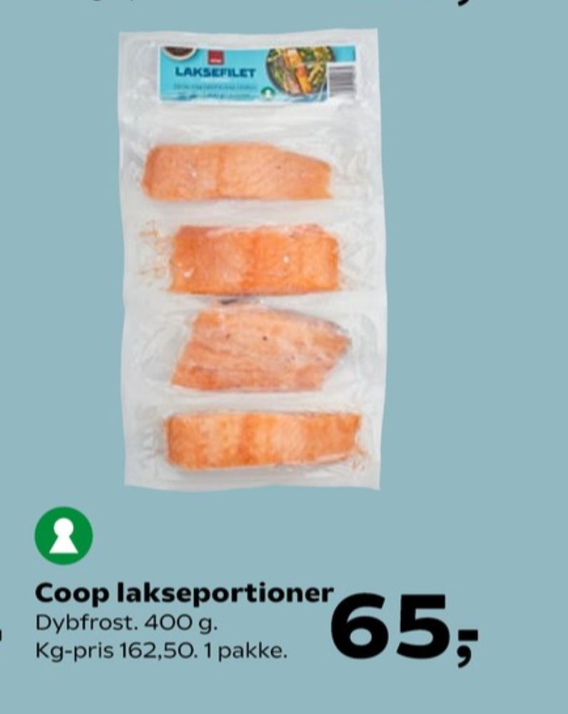 Coop, Lakseportioner