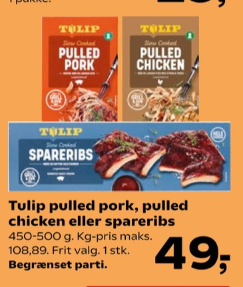 Tulip, Spareribs
