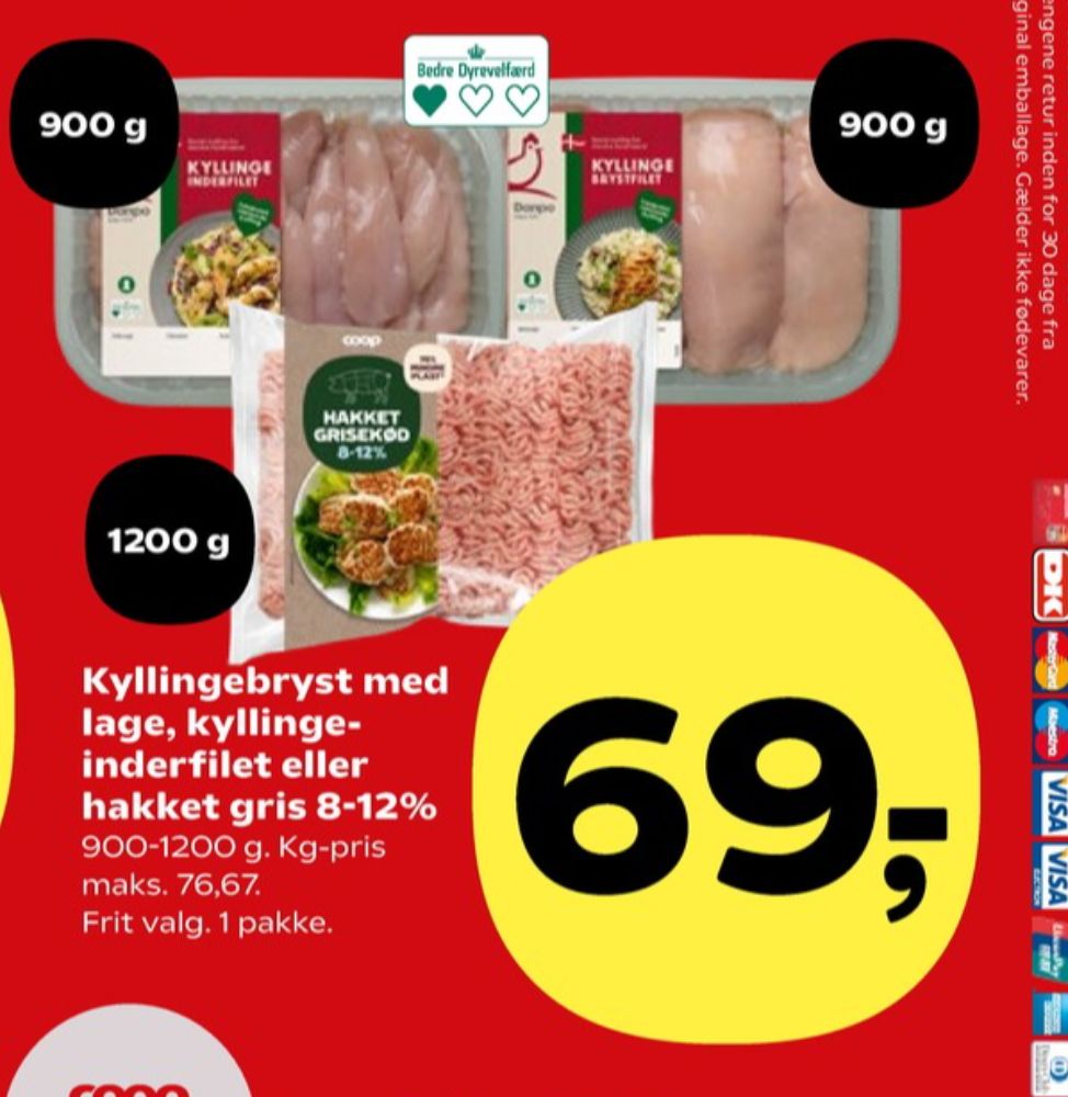 Coop, Hakket grisekød 8-12%