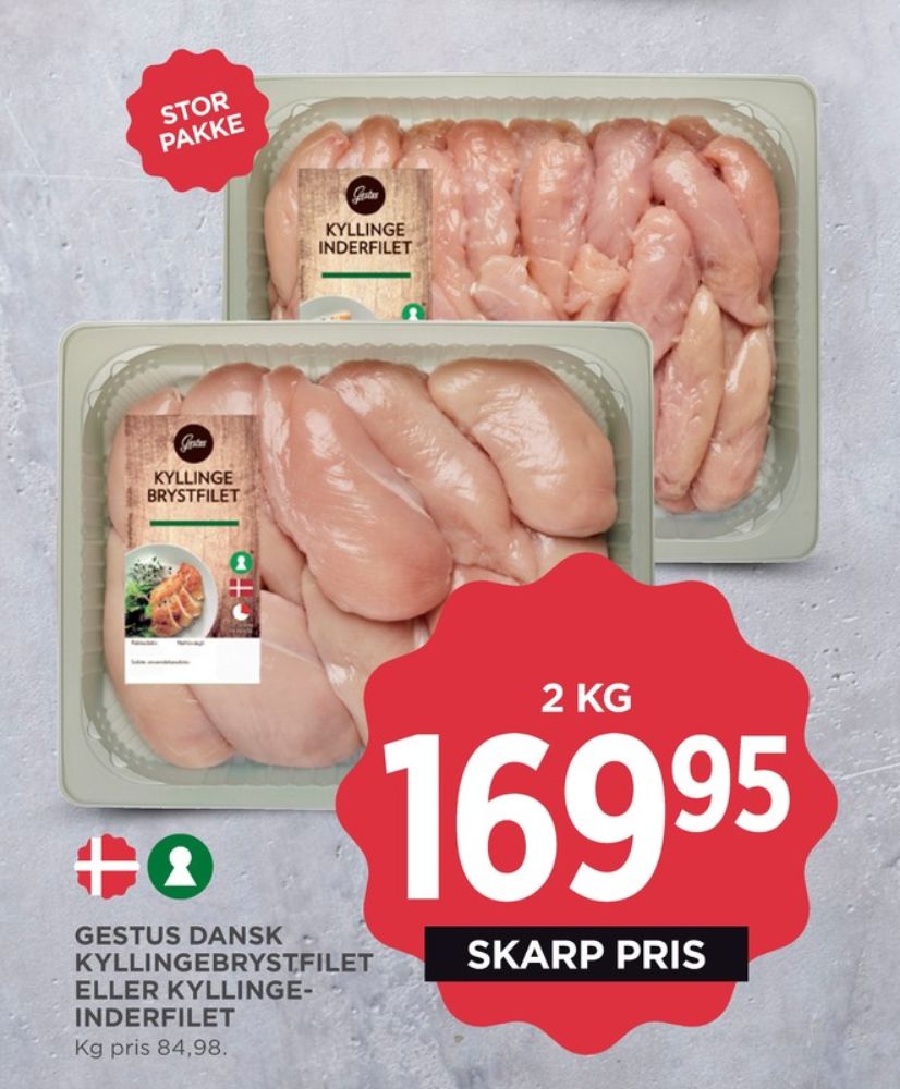 Gestus, Kyllingebrystfilet