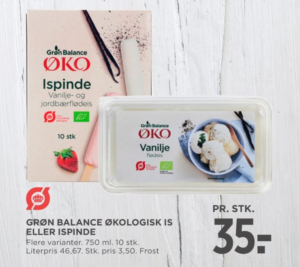 Grøn Balance, Vanilje- og jordbærfløde ispinde