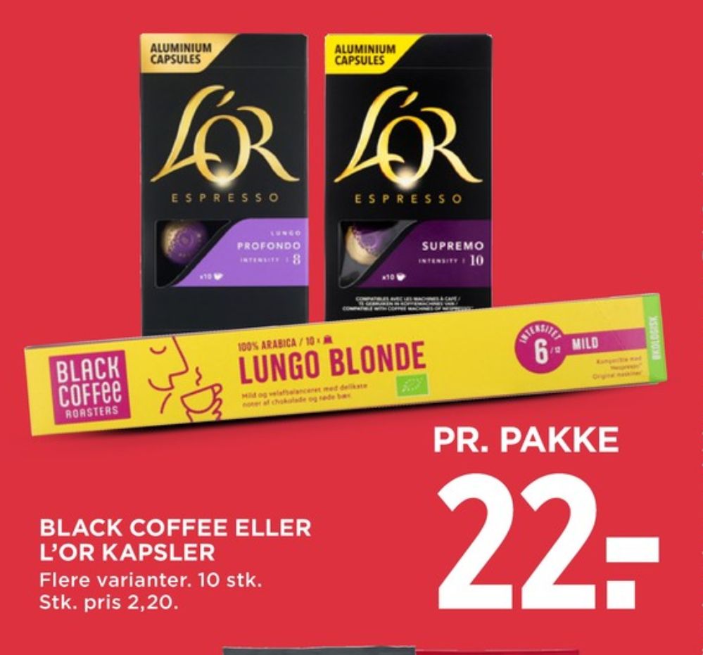 LOR Espresso Supremo, Kaffekapsler