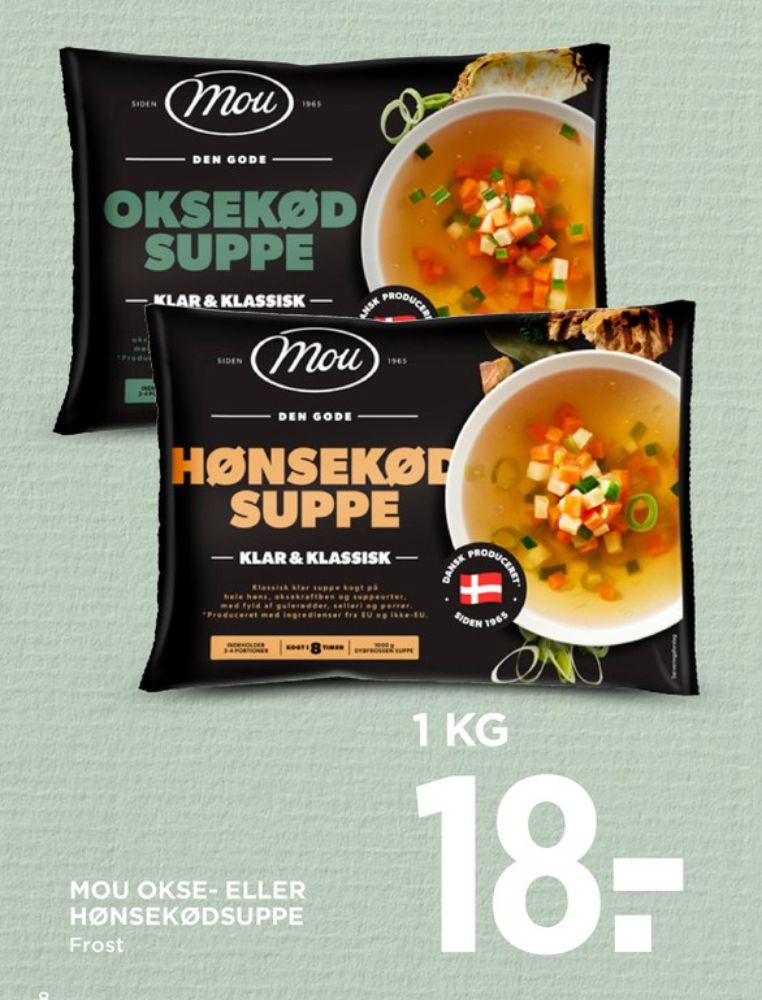 Mou Klar & Klassisk, Oksekødssuppe