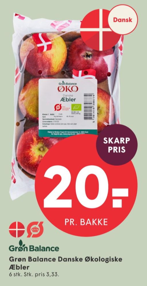 Grøn Balance, Æbler