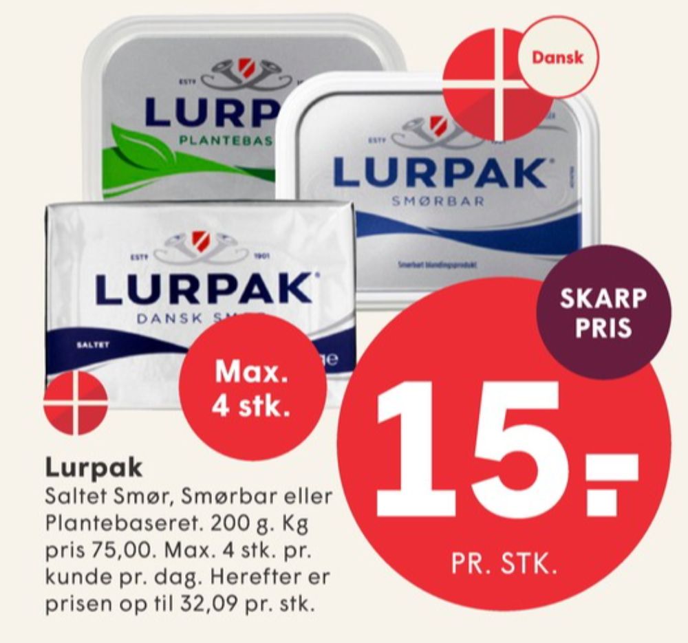 Lurpak, Smør