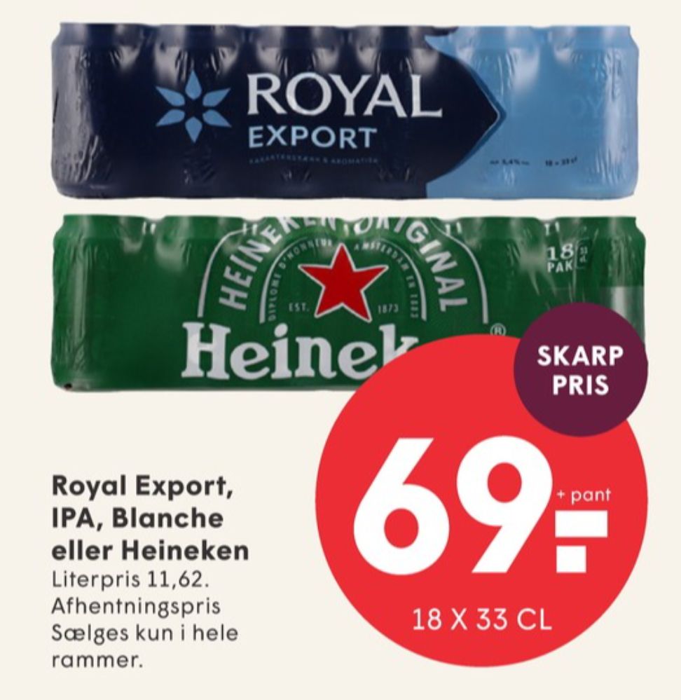 Royal Blanche, Øl 18 pk.