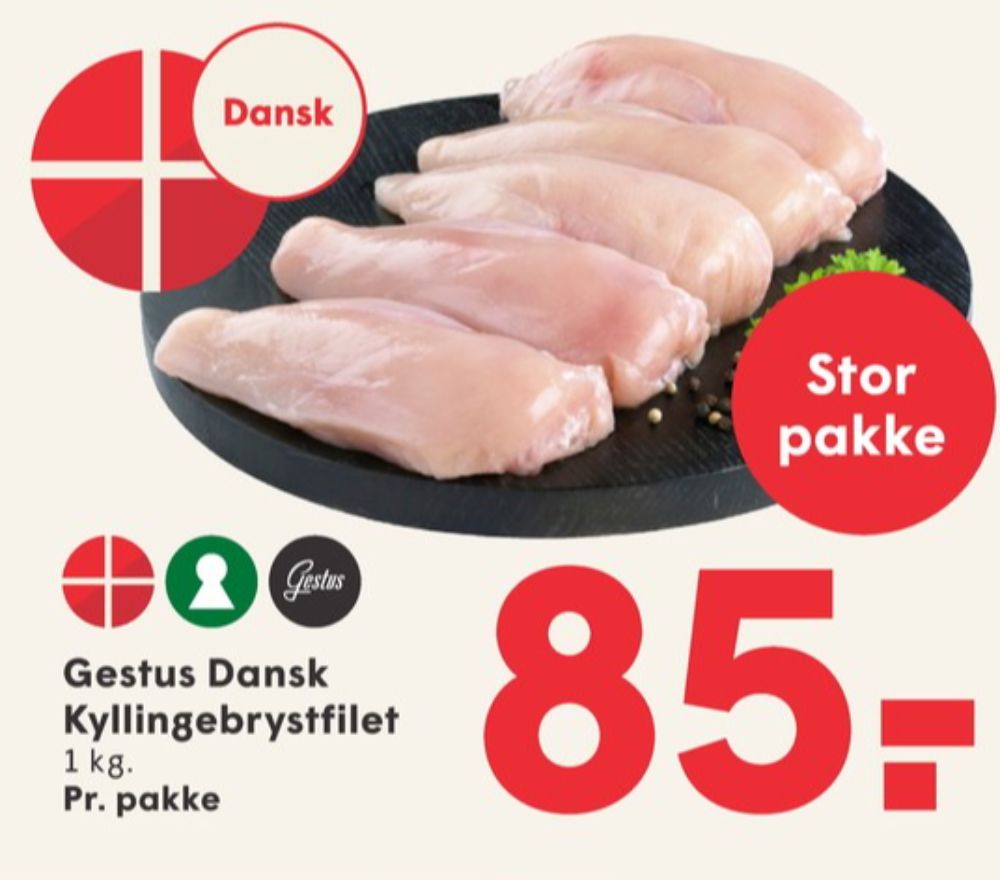 Gestus, Kyllingebrystfilet