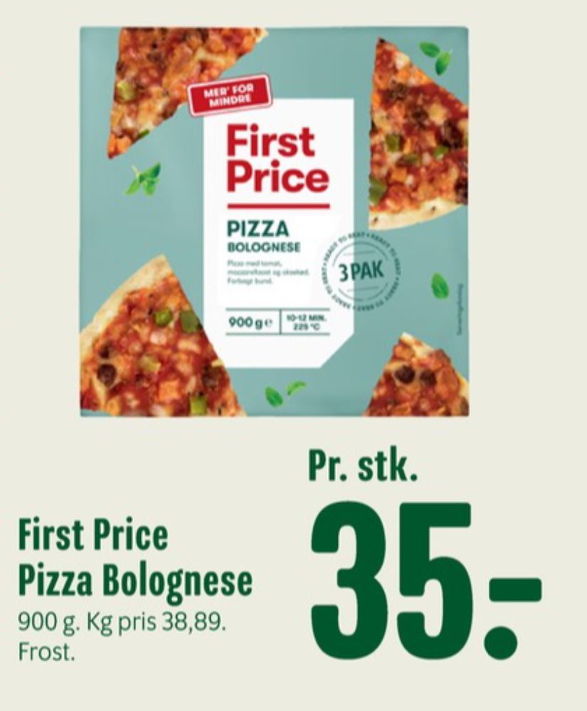 First Price, Bolognese Pizza