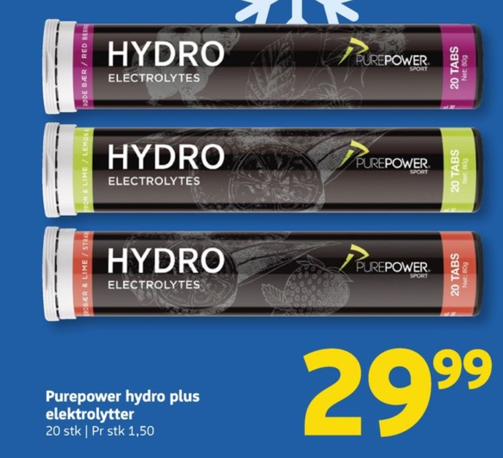 PurePower, Træningstilskud