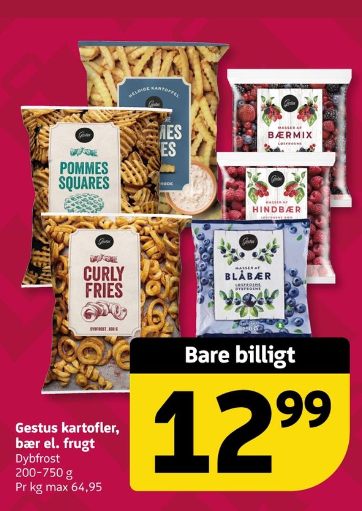 Gestus, Pommes Frites Bølgeskårne