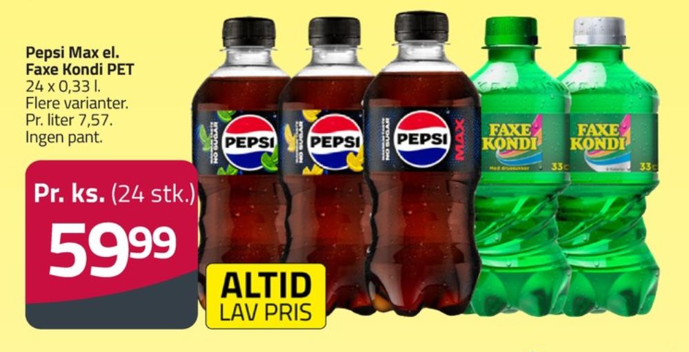 Pepsi Max Lemon, Cola 24 pk.