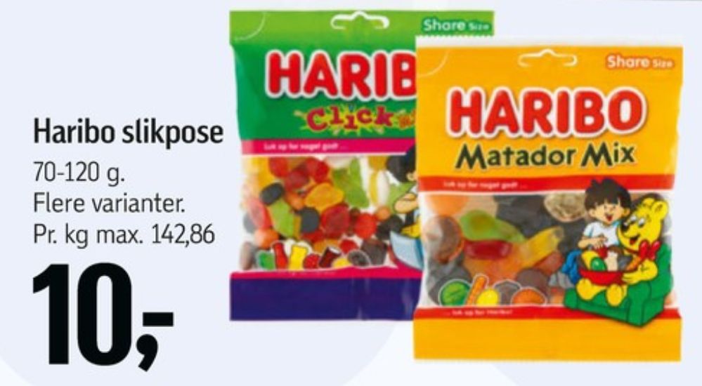 Haribo Matador Mix, Slikposer