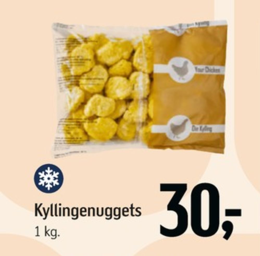 Din kylling, Kyllingenuggets