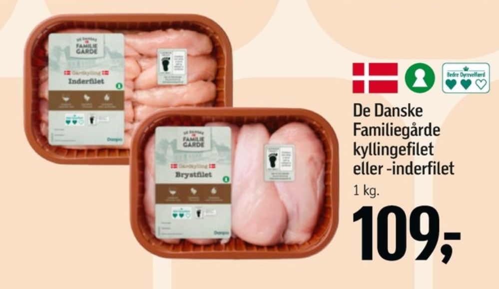 De Danske Familiegårde, Kyllingebrystfilet